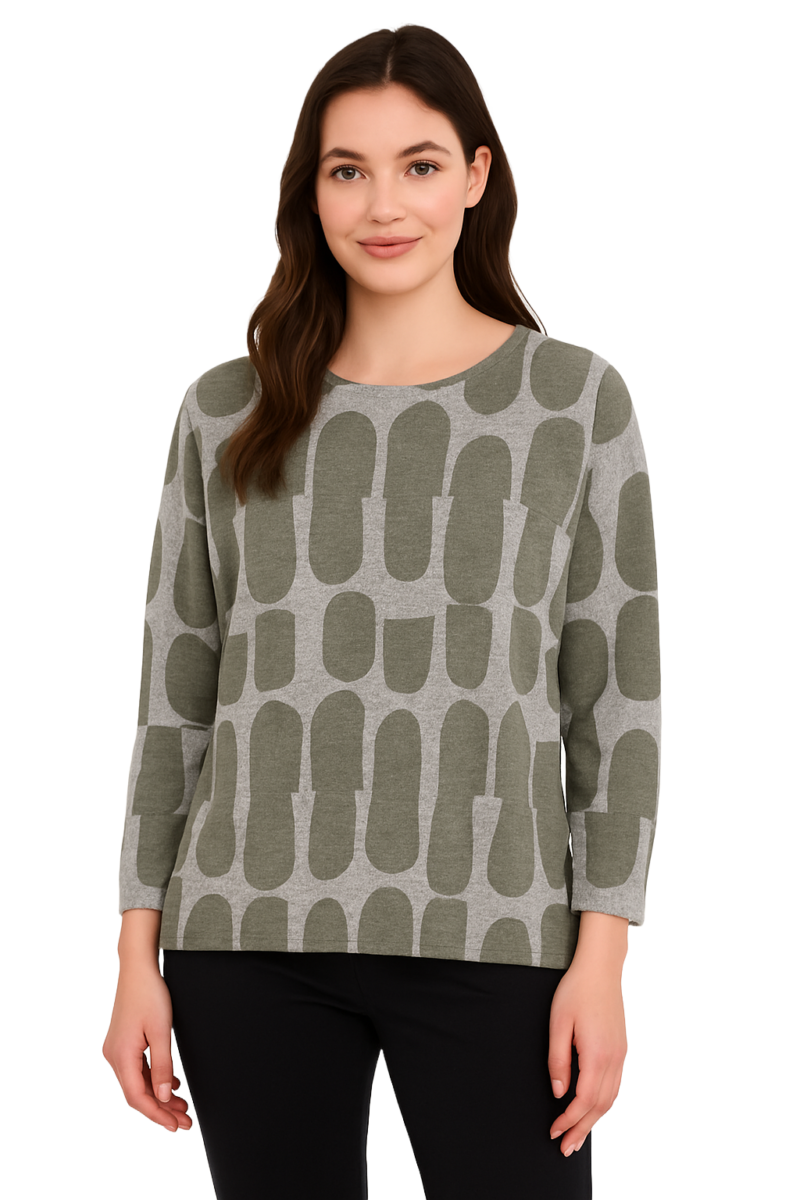 Ladies Delilah Top Green 18