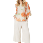 Ladies Claudia Top Apricot 12