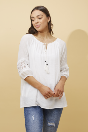 Ladies Roxanne Top White 18