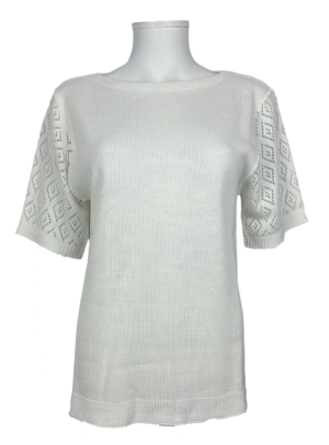 Ladies Evelyn Top White 18