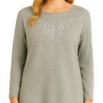 Ladies Daphne Top Grey 18