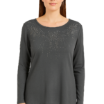 Ladies Clara Top Charcoal 18