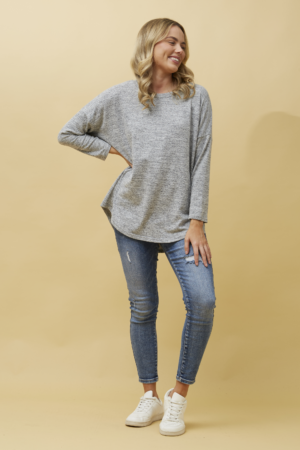 Ladies Eleanor Top Grey 18