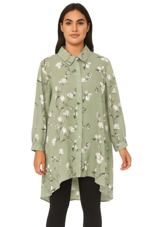 Ladies Phoebe Top Green 18