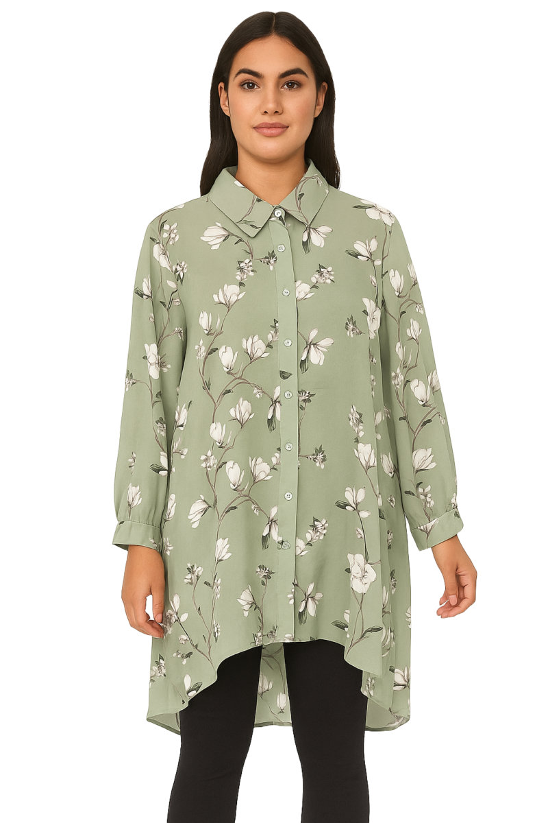 Ladies Phoebe Top Green 18