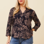 Ladies Mabel Top Navy 18