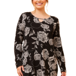 Ladies Claire Top Black 18