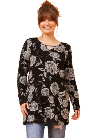 Ladies Claire Top Black 18