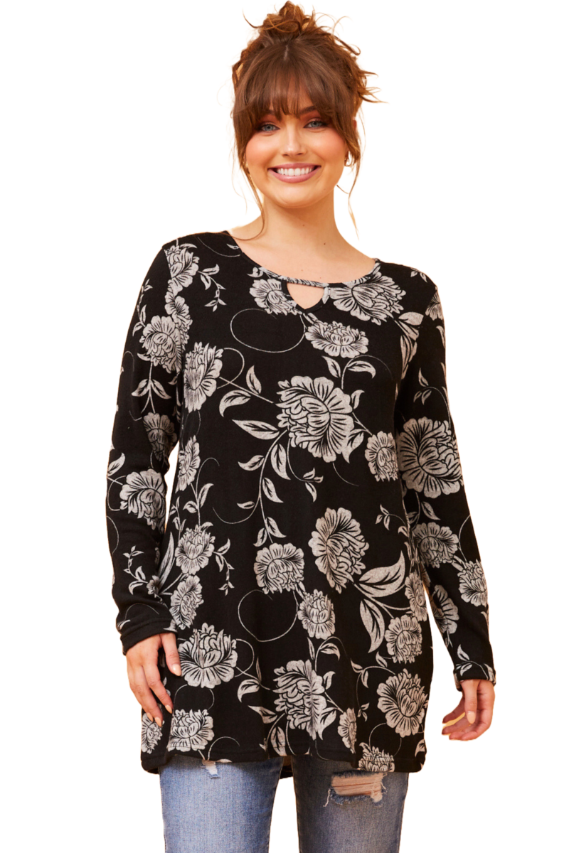 Ladies Claire Top Black 18