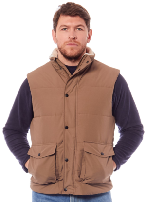 Logan Padded Gilet Tan XX.Lge