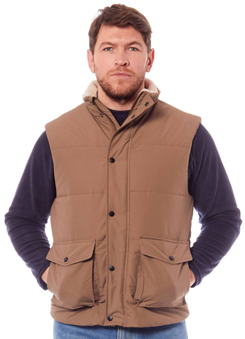 Logan Padded Gilet Tan XX.Lge
