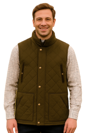 Hudson Padded Gilet Green XX.Lge