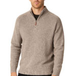 Ruben 1/4 Zip Jumper Oatmeal XX.Lge