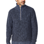 Theodore 1/4 Zip Jumper Denim XX.Lge
