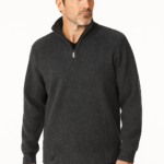 Finley 1/4 Chenille Sherpa Jumper Charcoal XX.Lge