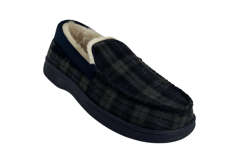 Mens Lincoln Slippers Navy 12