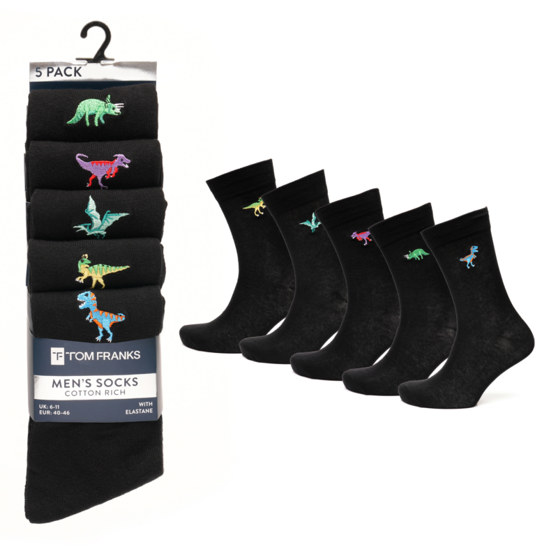 Mens Embroidered Socks (5)