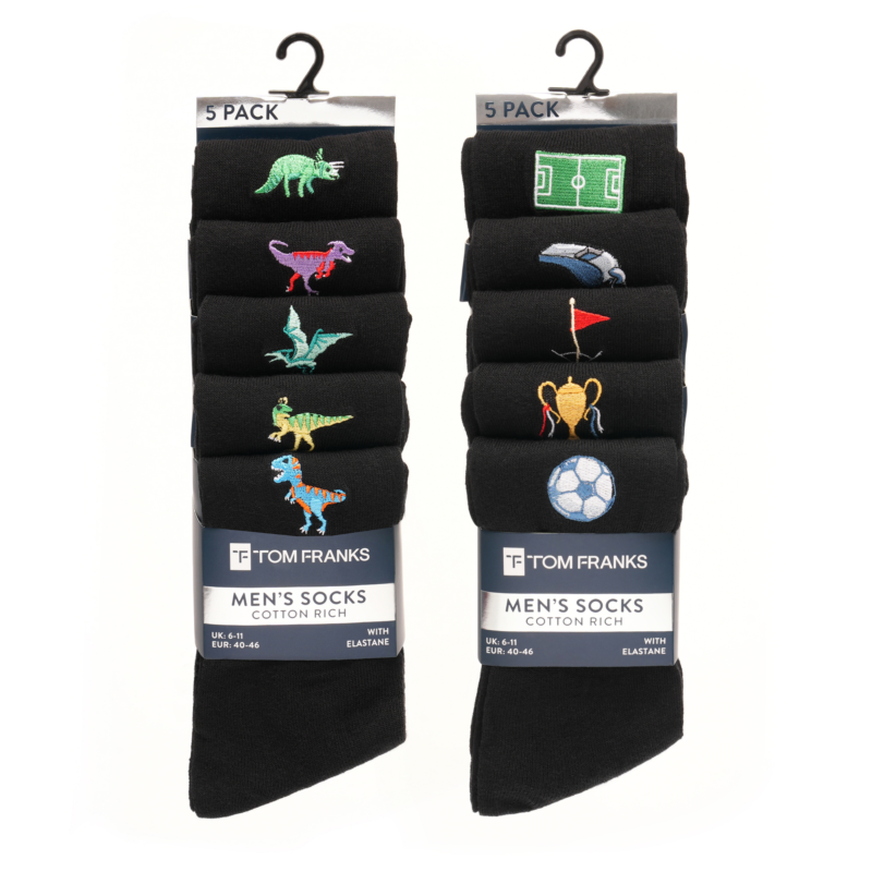 Mens Embroidered Socks (5)