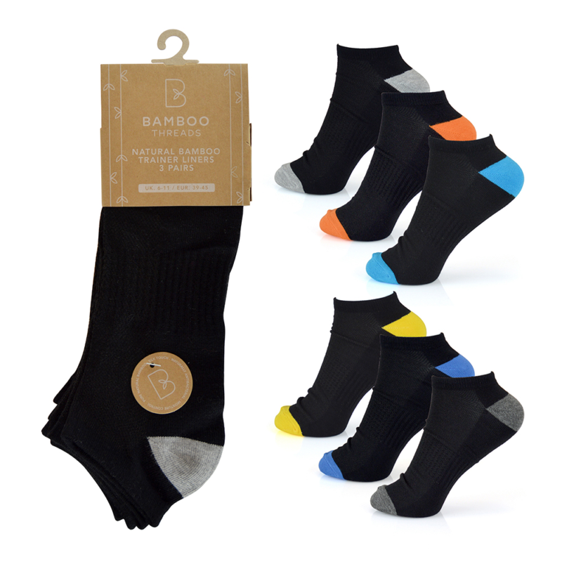 Mens Bamboo Trainer Socks (3)