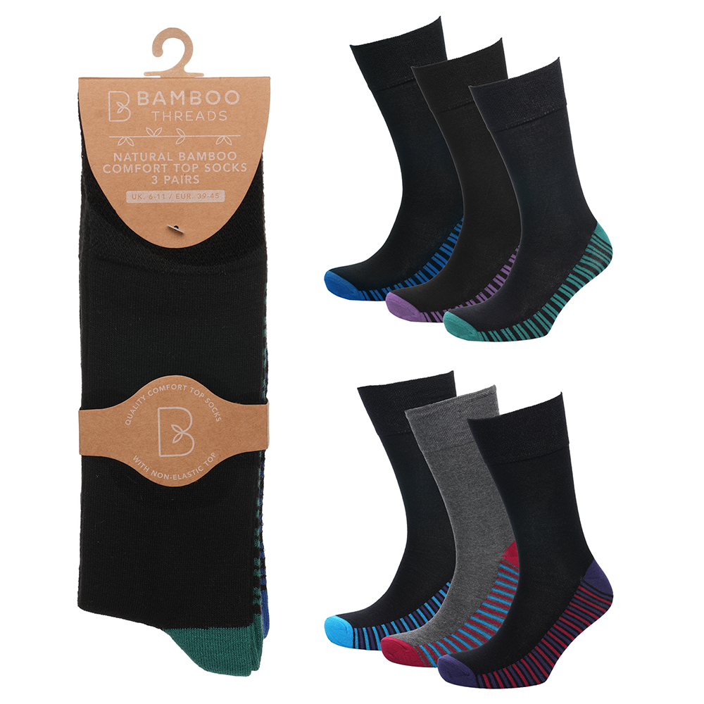 Mens Bamboo Non Elastic Socks (3)