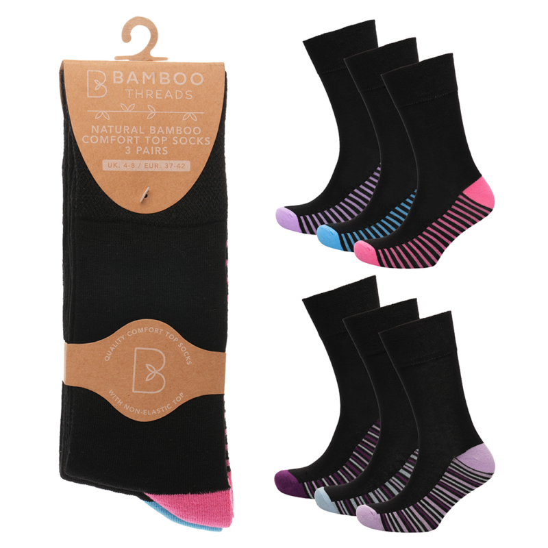 Ladies Bamboo Non Elastic Socks (3)