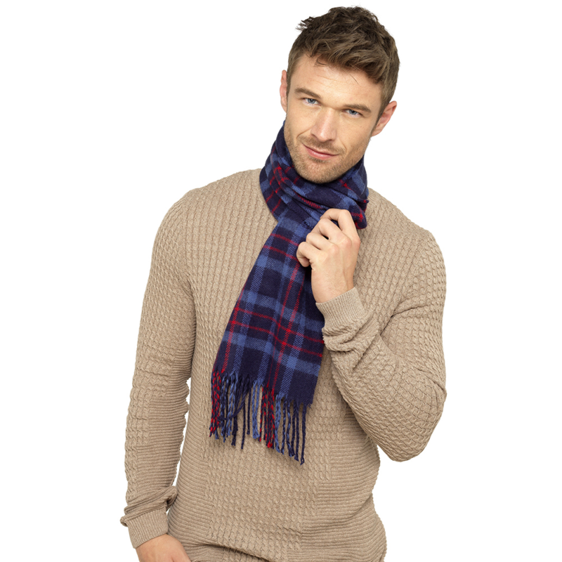 Mens Checked Scarf