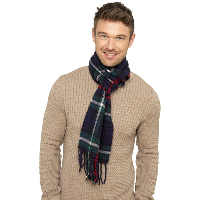 Mens Checked Scarf
