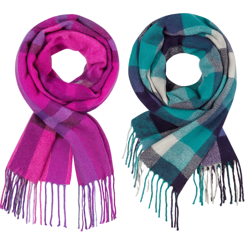 Ladies Checked Scarf