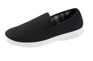 Mens Canvas Shoe Charcoal 11