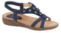 Ladies Cindy Sandal Navy 8