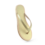 Ladies Pauline Flip Flops Gold 4