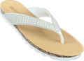Ladies Daisy Flip Flop White 7