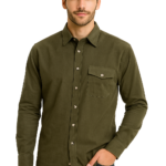 Daniel Long Sleeve Cord Shirt Khaki XX.Lge