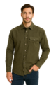 Daniel Long Sleeve Cord Shirt Khaki XX.Lge