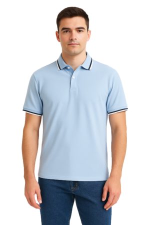 Ezra S/S Polo Shirt Blue XX.Lge