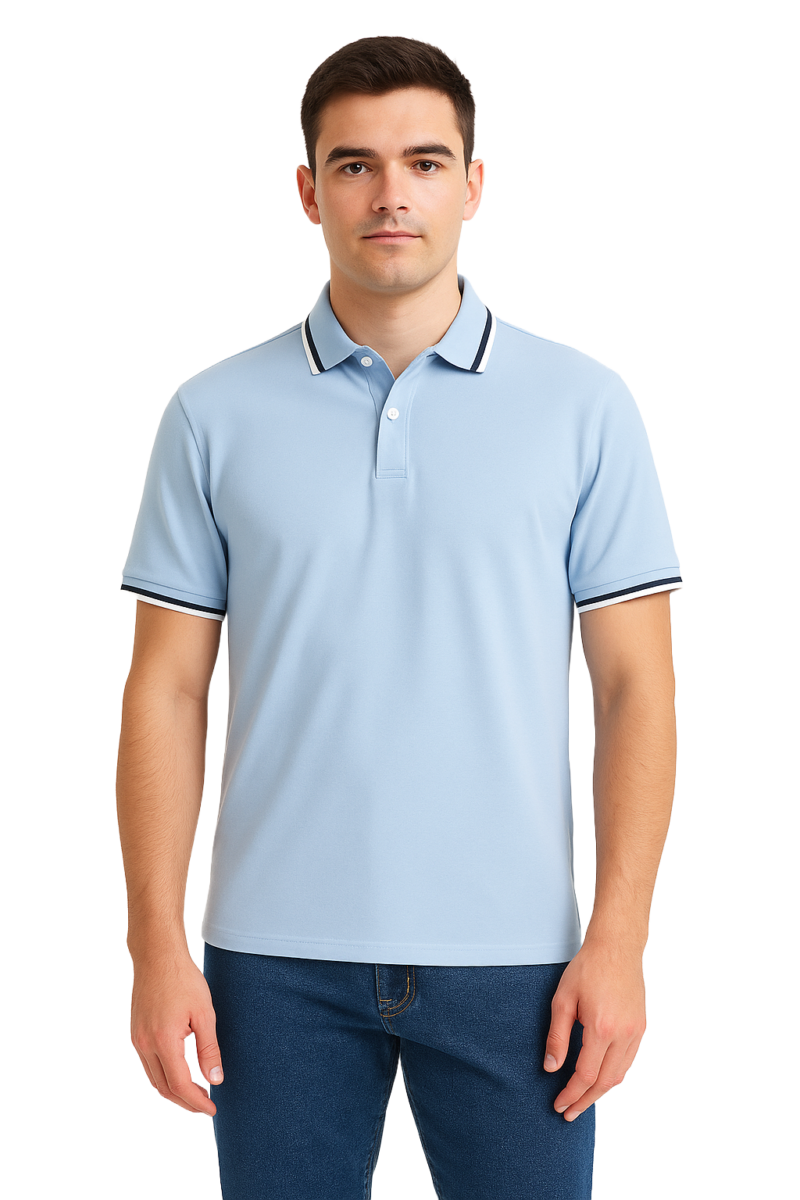 Ezra S/S Polo Shirt Blue XX.Lge
