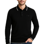 Thomas L/S Polo Shirt Black XX.Lge