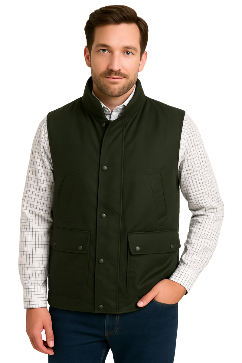 Sandringham Wax Gilet Green XX.Lge