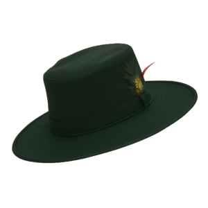 Super W/Brim Wax Hat Green XL