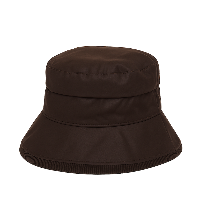 Ladies Skye Wax Hat Brown X.Lge