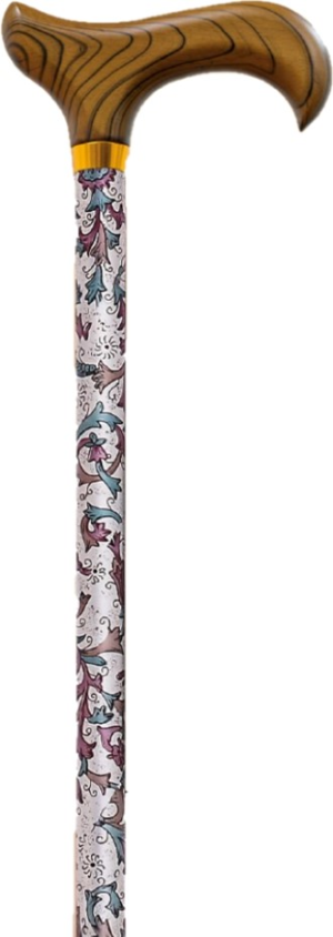 Adj Printed Walking Stick Asst Adjustable