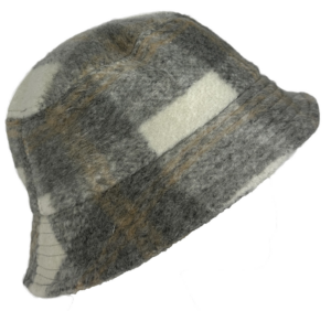 Ladies Soft Check Bucket Hat Asst