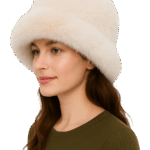 Ladies Faux Fur Bucket Hat Asst 1 Size