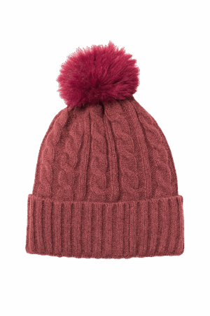 Ladies Knitted Bobble Hat Asst 1 Size