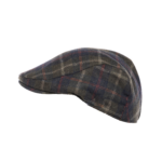 Mens Check Flat Cap Asst M/L