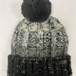 Mens Cable Knit Hat with Pom Pom Asst 1 Size