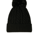 Ladies Cable Bobble Hat Asst 1 Size