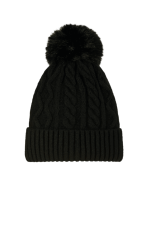Ladies Cable Bobble Hat Asst 1 Size
