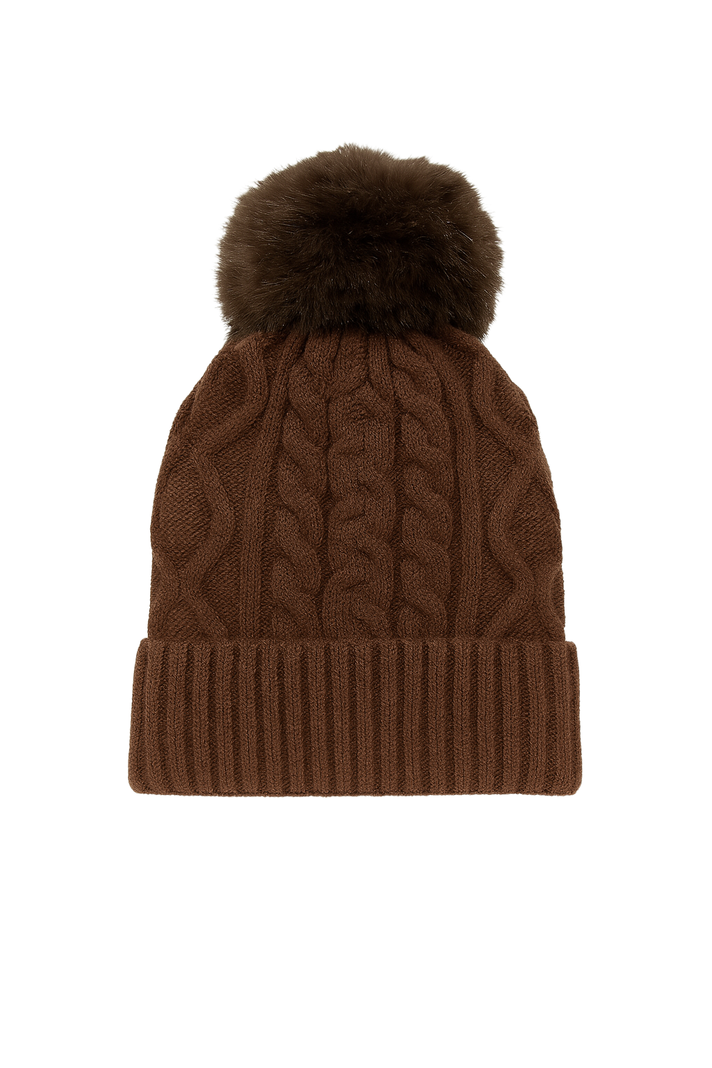 Ladies Cable Bobble Hat