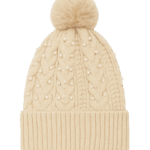 Ladies Pearl Bobble Hat Asst 1 Size